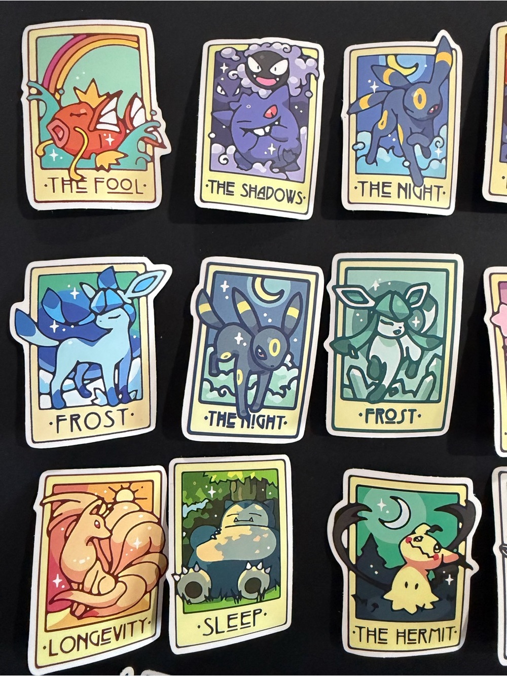 Pokemon Tarot Sticker Set - Colorful Collection - Picture 4 of 6